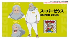 スーパーゼウス（CV：麦人）。かつて天使軍を率いたヘッド。全能の神、その人。現代では、ビックリマン工場で品質管理を務めている。シールで合神できるのは、スーパーゼウスのおかげとか。(c)ロッテ・ビックリマンプロジェクト/ビックリメン製作委員会