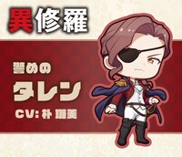 警めのタレンのミニキャラビジュアル。