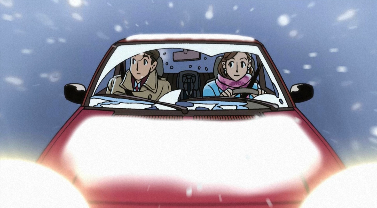 「ハートカクテル カラフル」冬編「雪の降る町」の場面カット。（写真提供：NHK）