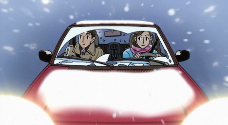 「ハートカクテル カラフル」冬編「雪の降る町」の場面カット。（写真提供：NHK）