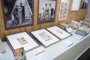 特別企画展「ふたりの絆 石ノ森章太郎と赤塚不二夫」の様子。