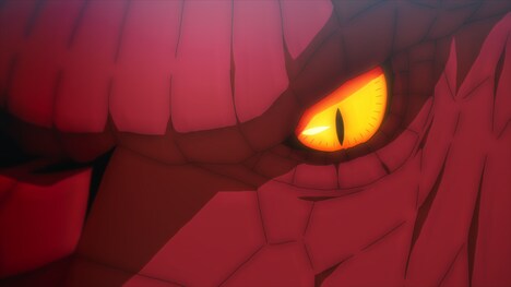 TVアニメ「とあるおっさんのVRMMO活動記」第11話の場面カット。