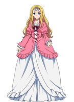 セリア（CV：上田麗奈）。リングル王国の王女。上品でお淑やかな振る舞いと、細やかな気づかいができる女性。カズキのことが気になっている。