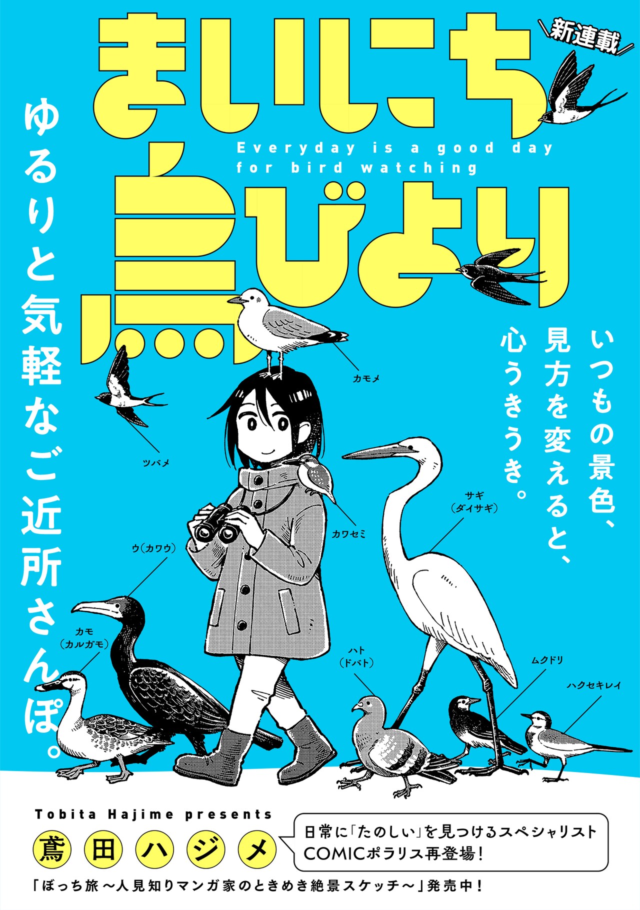 いつもの景色も見方を変えれば心うきうき　野鳥観察エッセイ「まいにち鳥びより」