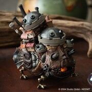 「ハウルの動く城」ちぐはぐな歩き再現したハウル城の動く模型、カルシファーは口の中