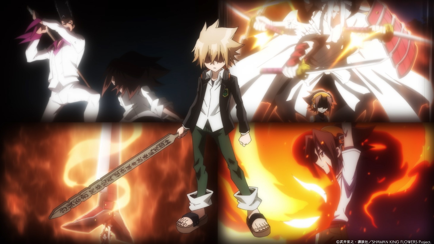 TVアニメ「SHAMAN KING FLOWERS」PV第2弾の場面カット。