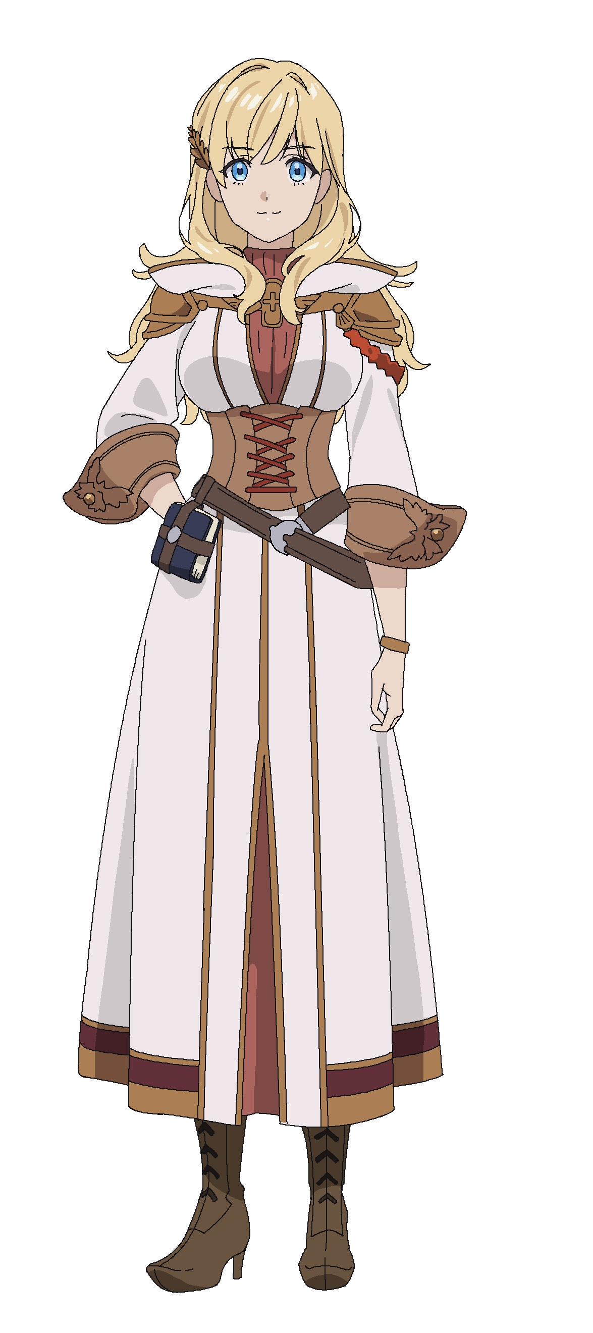 シルヴィア（CV：夏吉ゆうこ）。ファルサスの宮廷魔法士の1人。23歳。魔女であるティナーシャにも隔たりなく接する。怖いものが苦手。 (c)2022 古宮九時/KADOKAWA/Project Unnamed Memory