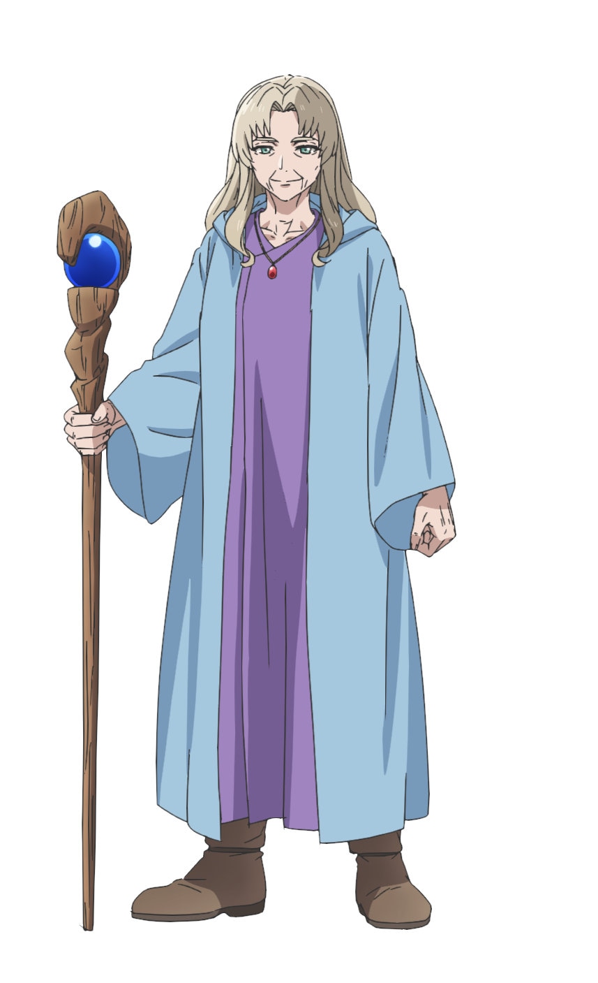 ミストーム（CV：渕崎ゆり子）
ギルドの幹部たちも一目置く、ゾルタンの元市長。一流の魔法使いであり、現役を退いてなお、ゾルタン最強を名乗れると噂されている。街の平穏を何よりも大事に考え、身寄りのない子どもへの支援活動も行っている。