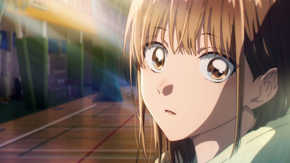 TVアニメ「アオのハコ」ティザーPVの場面カット。 (c)三浦糀／集英社・「アオのハコ」製作委員会