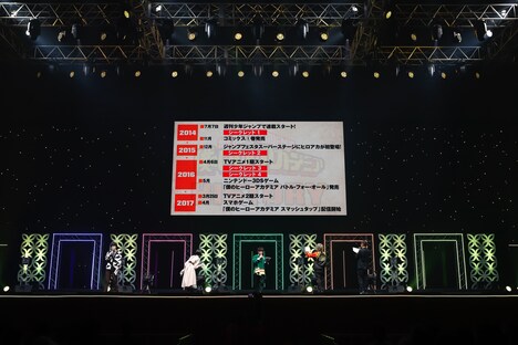 「僕のヒーローアカデミア」ステージイベントの様子。(c)SHUEISHA Inc. All rights reserved.