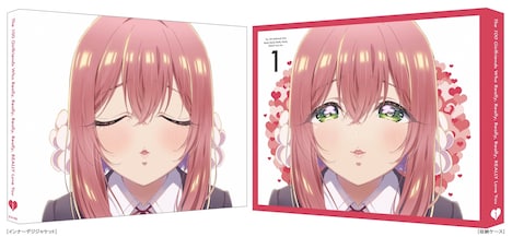 左から「君のことが大大大大大好きな100人の彼女」1巻のインナーデジジャケット、収納ケース。