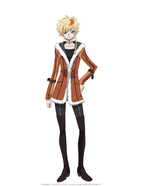 ロゼ（CV：天崎滉平）。「ナナシの傭兵」として知られる傭兵兄弟の弟。頭脳明晰でコミュニケーション能力が高く、依頼主との交渉や情報収集、作戦指揮を担当している。(c)SUNRISE／PROJECT G-ROZE　Character Design (c)2006-2024 CLAMP・ST