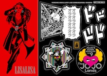 「JOJO magazine 2023 WINTER」の付録ステッカー。 (c)荒木飛呂彦&LUCKY LAND COMMUNICATIONS／集英社