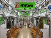 ラッピング電車の様子。