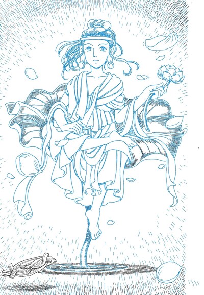 「空色心経」イラスト