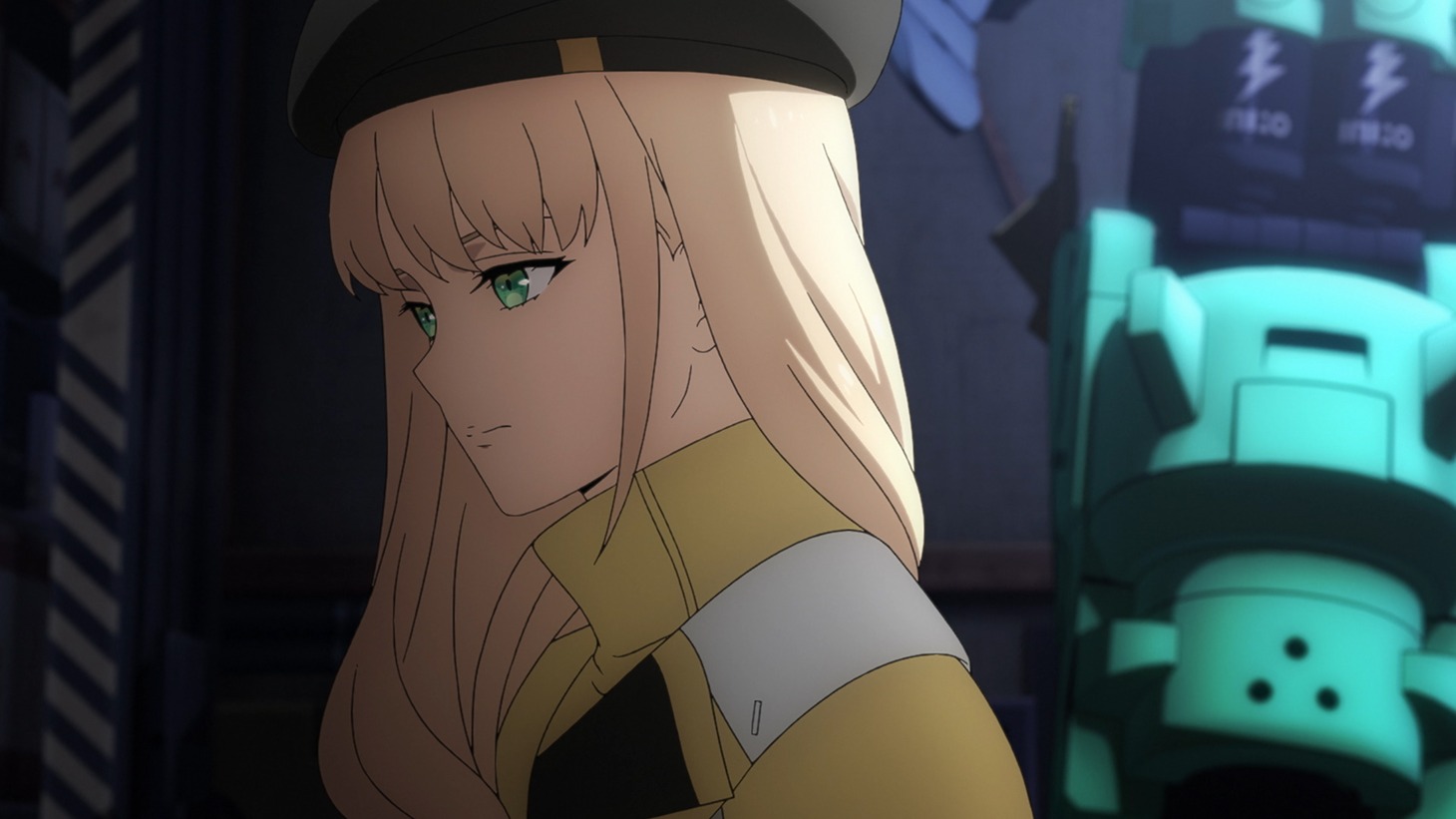 アニメ「SYNDUALITY Noir」第2クール本PVより場面カット。