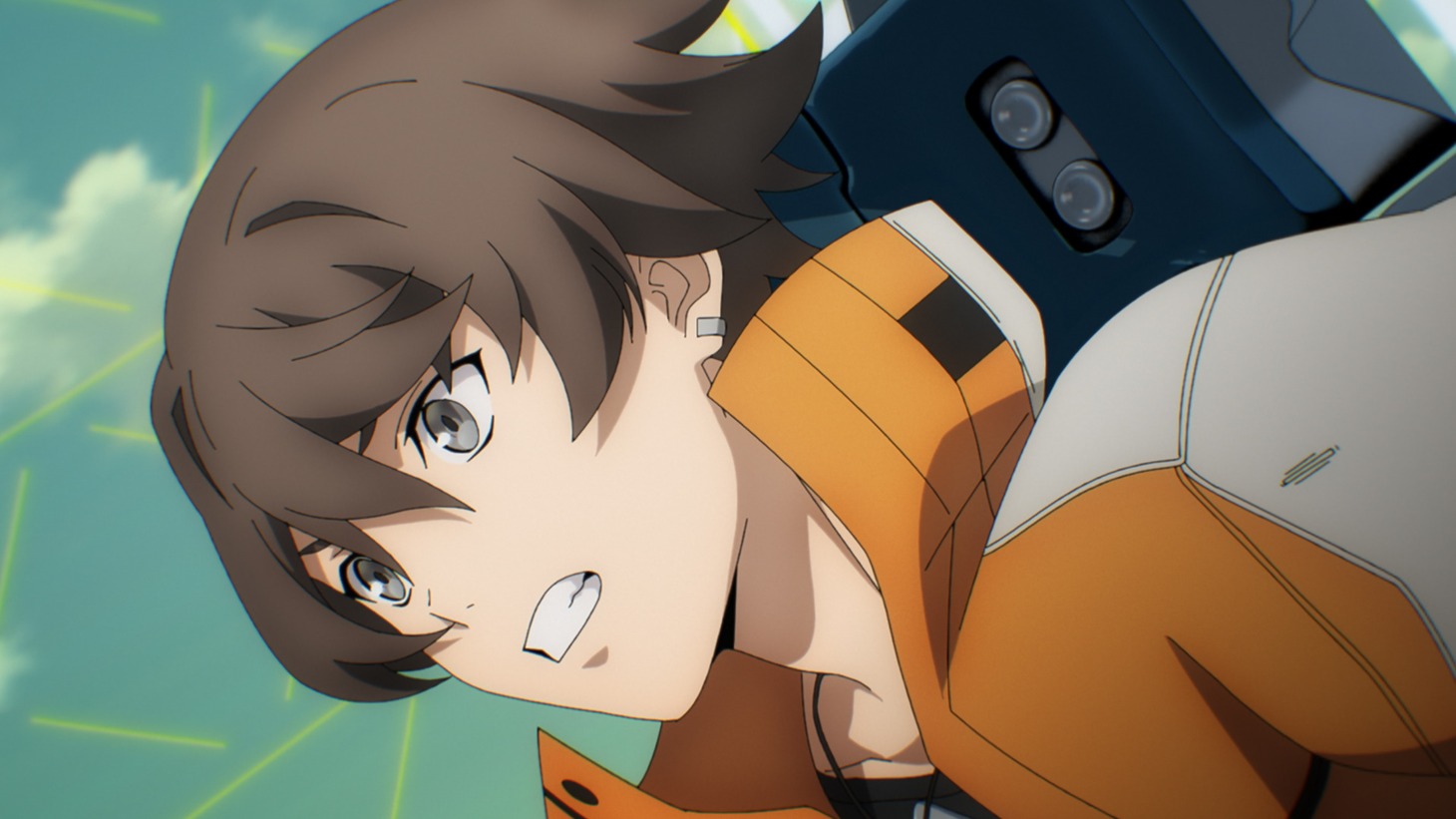 アニメ「SYNDUALITY Noir」第2クール本PVより場面カット。