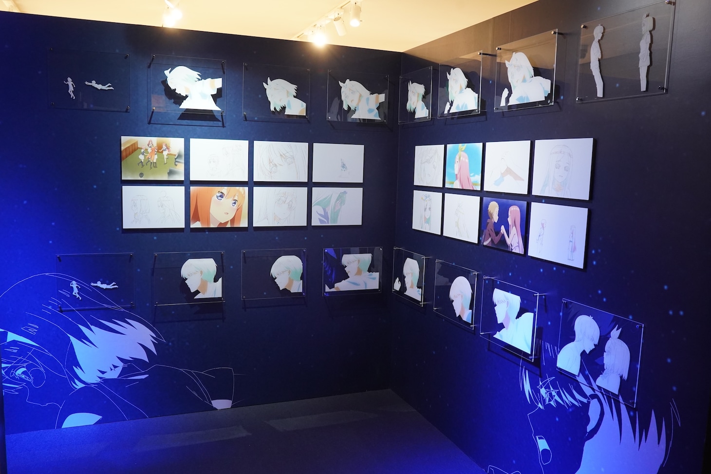 「『五等分の花嫁』アニメ原画展 Engagement」の様子。