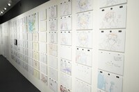 「『五等分の花嫁』アニメ原画展 Engagement」の様子。