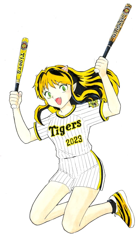 ラムちゃんの描き下ろしイラスト。(c)高橋留美子／小学館