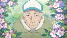TVアニメ「じいさんばあさん若返る」ティザーPVより。(c)新挑限・KADOKAWA／じいさんばあさん若返る製作委員会