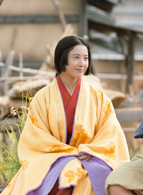 吉高由里子扮する紫式部（まひろ）。