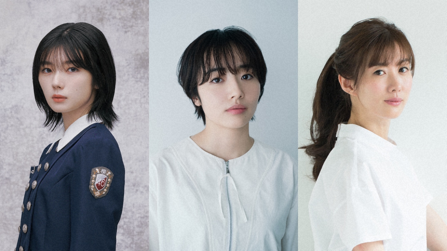 左から藤吉夏鈴、森田望智、ともさかりえ。