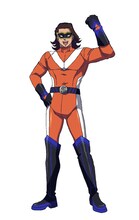 ソニックムーブ（CV：小野賢章）
スーパーヒーローのようなコスチュームに身を包み、街の困っている人を助けたり、悪人を退治することで人気を博すプレイヤー。「音速のアミーゴ」の異名を持つ。写真と握手はOKだが、サインはNG。本名は、ダニー・ウェズリー。