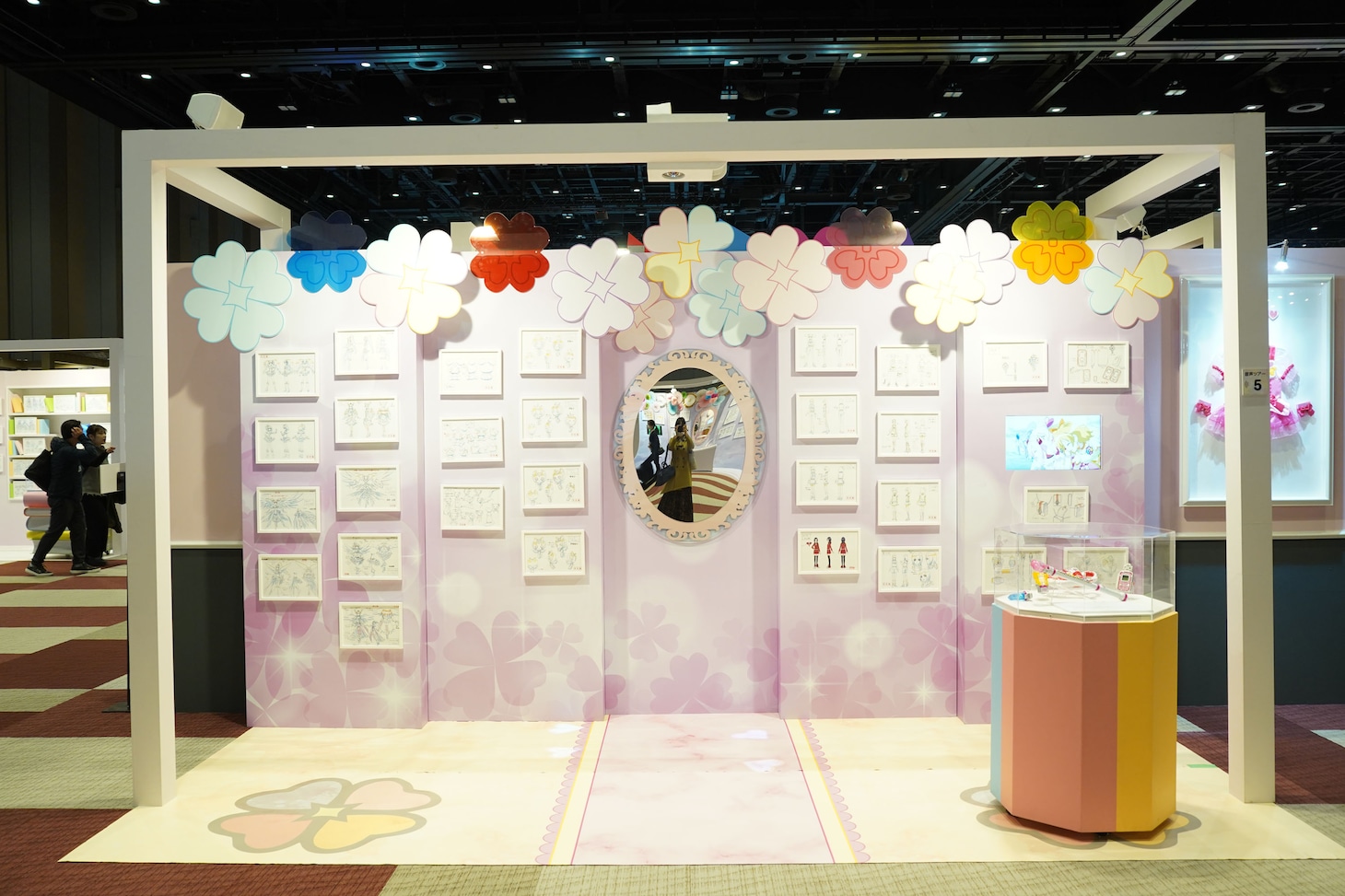 「フレッシュプリキュア！」の展示。