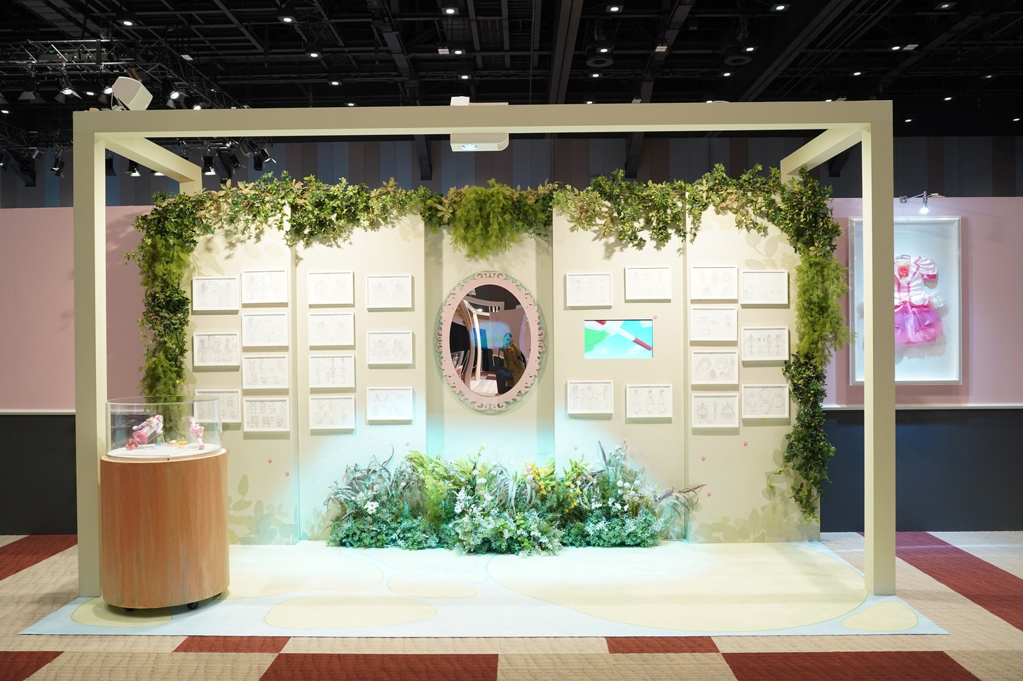 「ヒーリングっど♡プリキュア」の展示。