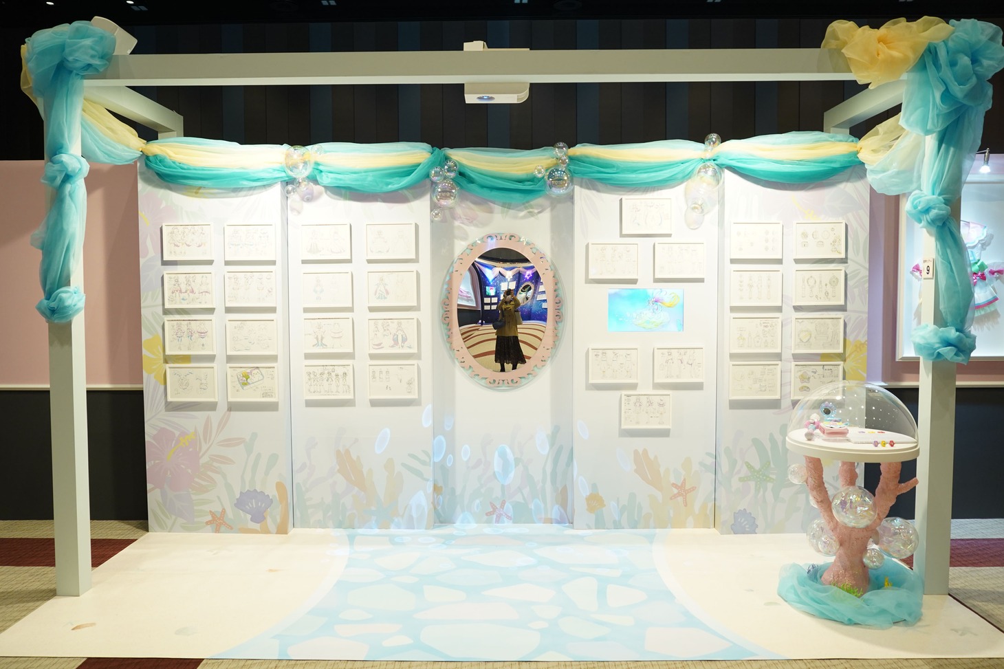 「トロピカル～ジュ！プリキュア」の展示。