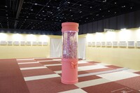 「秘蔵ギャラリー」のコーナー。中央の柱に詰まっているのはミラクルライト。