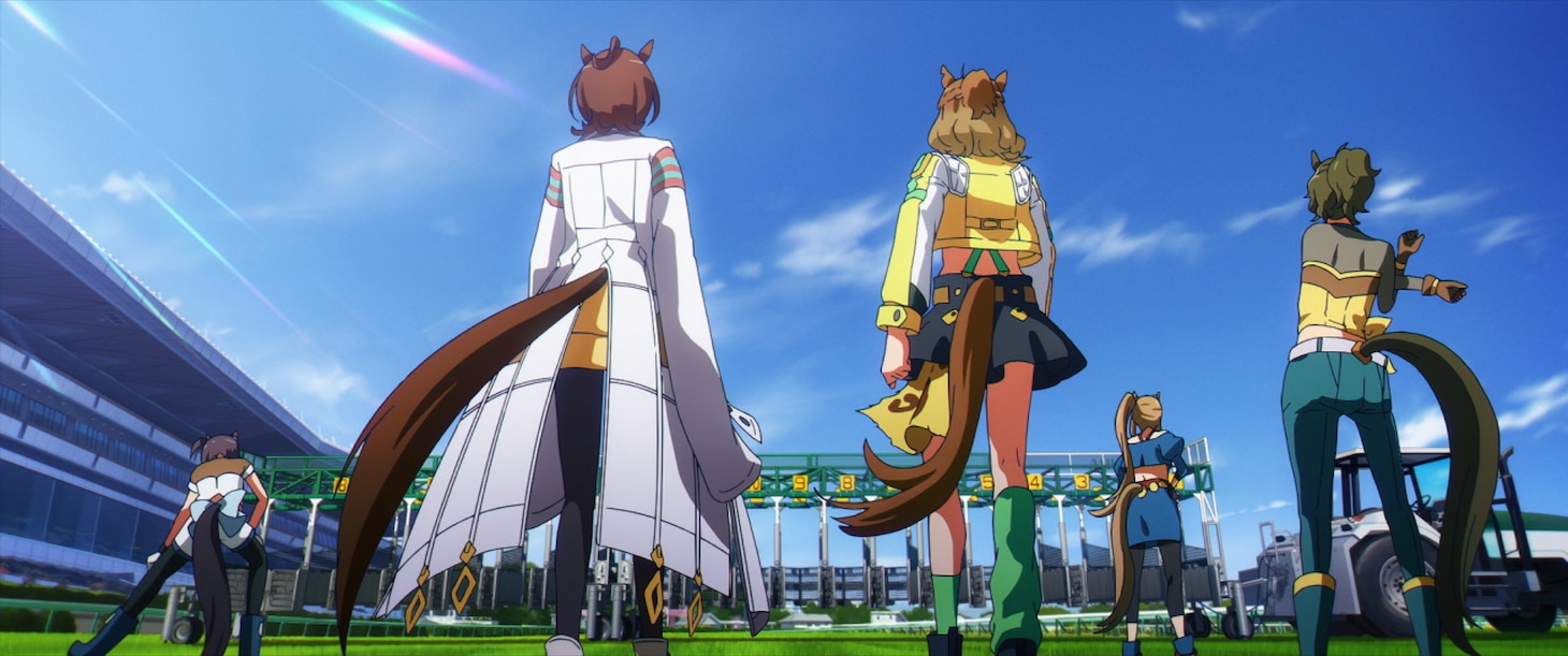 劇場版「ウマ娘 プリティーダービー 新時代の扉」特報映像より。 (c)2024 劇場版「ウマ娘 プリティーダービー 新時代の扉」製作委員会