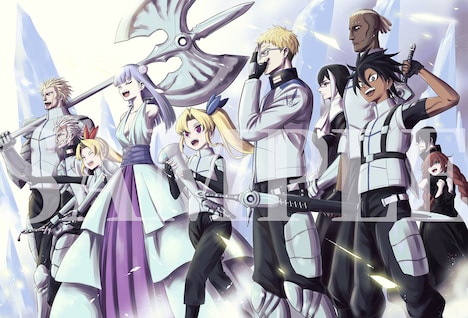 Blu-ray BOXの表紙イラスト。