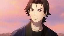 アニメ「明治撃剣-1874-」より、折笠静馬（CV：中村悠一）。