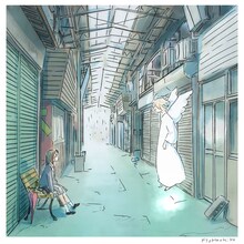 今日マチ子によるイラスト。