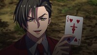 TVアニメ「『HIGH CARD』season 2」第1話の場面カット。