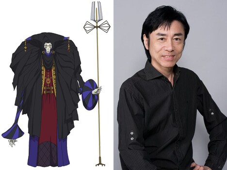 左から人形遣い師、家中宏。