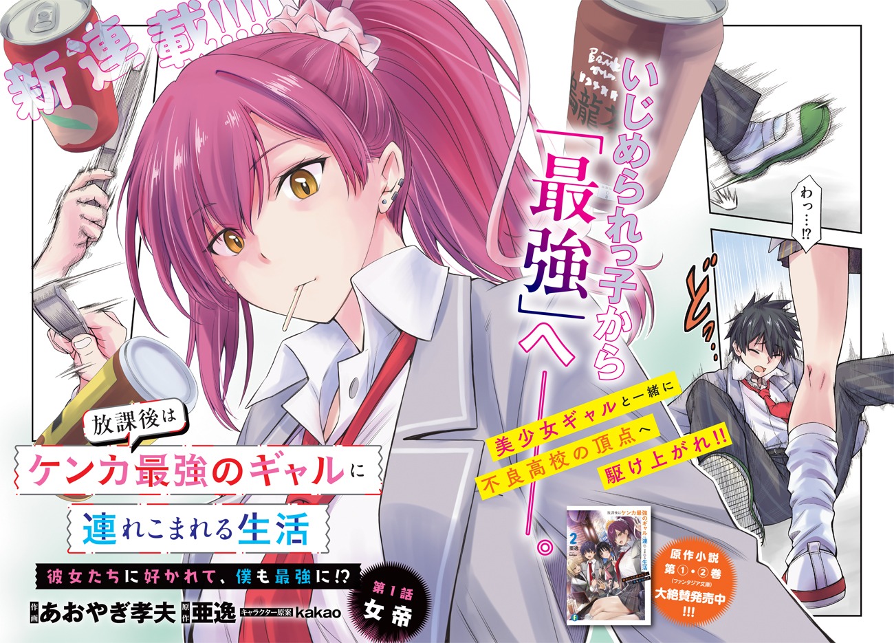 「放課後はケンカ最強のギャルに連れこまれる生活 彼女たちに好かれて、僕も最強に!?」より。