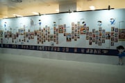 「連載30周年記念 名探偵コナン展」の様子。