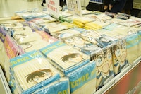 物販コーナーの様子。