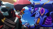 TVアニメ「勇気爆発バーンブレイバーン」第2弾PVの場面カット。