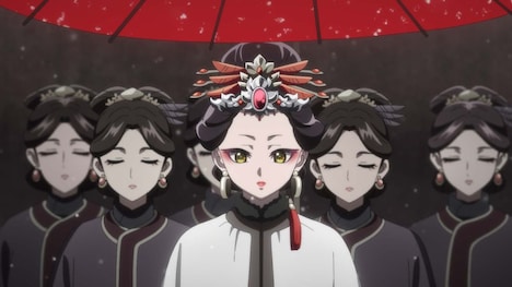 TVアニメ「薬屋のひとりごと」第14話の場面カット。