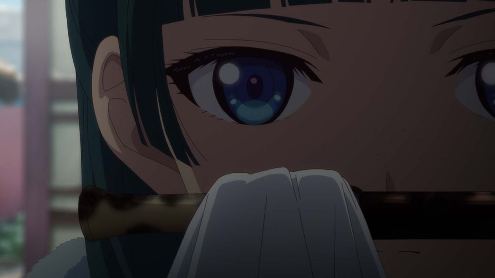 TVアニメ「薬屋のひとりごと」第14話の場面カット。