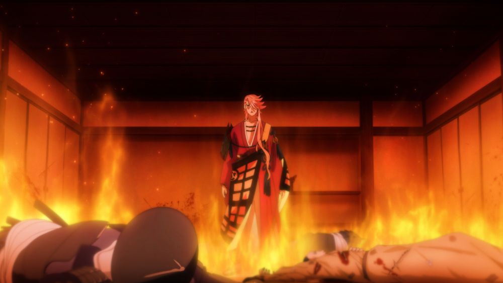 アニメ「刀剣乱舞 廻 -虚伝 燃ゆる本能寺-」ティザーPVより。