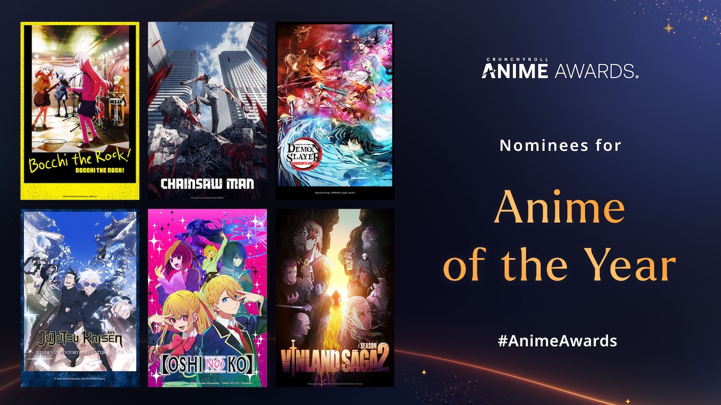 「アニメ・オブ・ザ・イヤー」のノミネート作品。