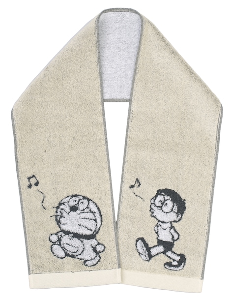 「とっておきドラえもん ズンチャカ♪ひびく音楽編」の特別版に付属する「うきうきるんるん♪フェスタオル」。(c)藤子プロ・小学館