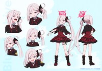 ムツキ（CV：大久保瑠美）のキャラクター設定画。