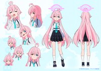 ホシノ（CV：花守ゆみり）のキャラクター設定画。