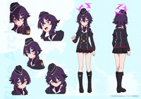 ハルカ（CV：石飛恵里花）のキャラクター設定画。